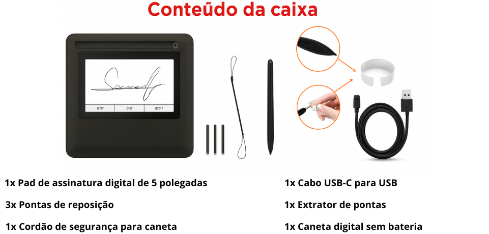 Coletor de Assinatura UGEE UG05