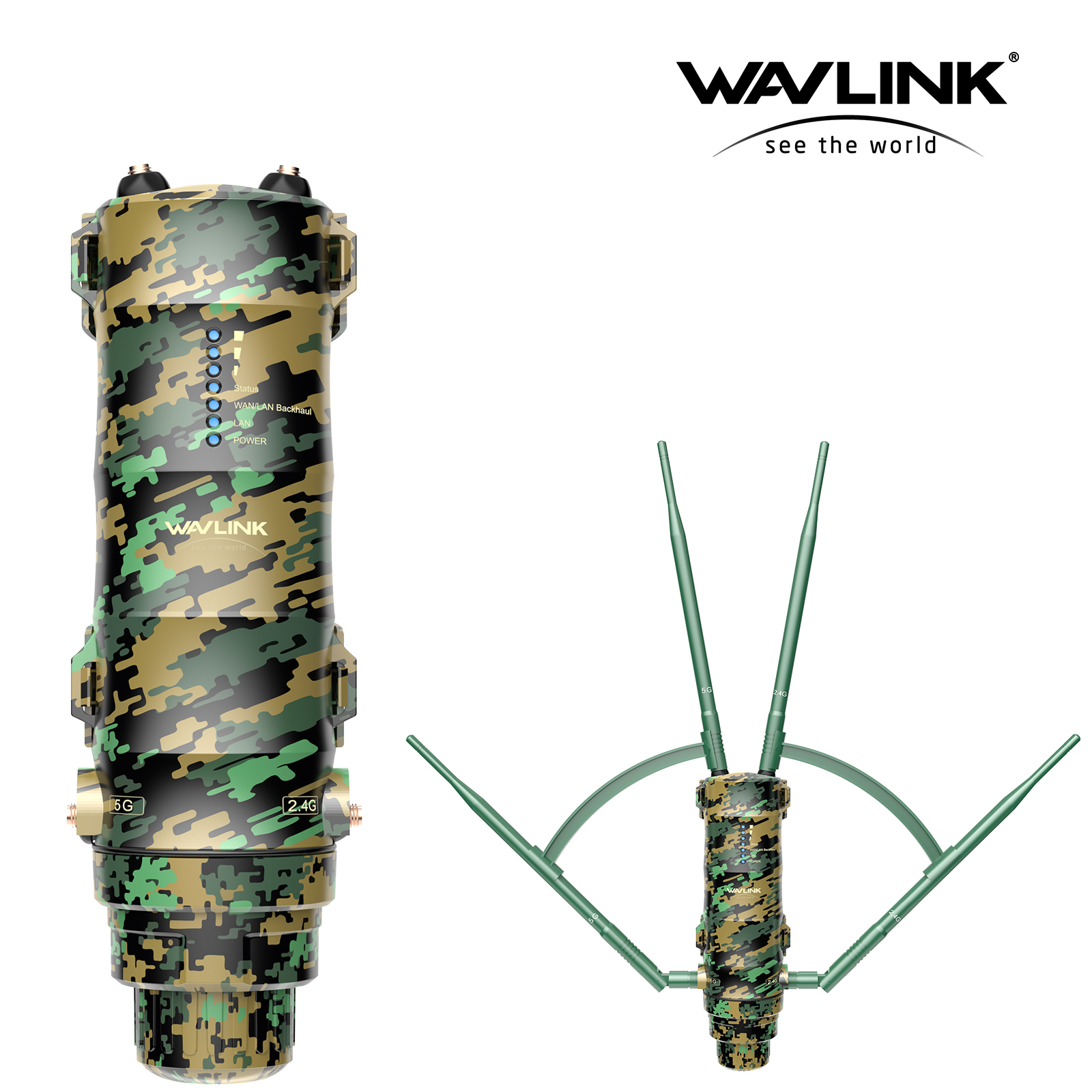 Access Point Externo à Prova d'Água PoE AC1200 Greenwood Mesh - Wavlink 