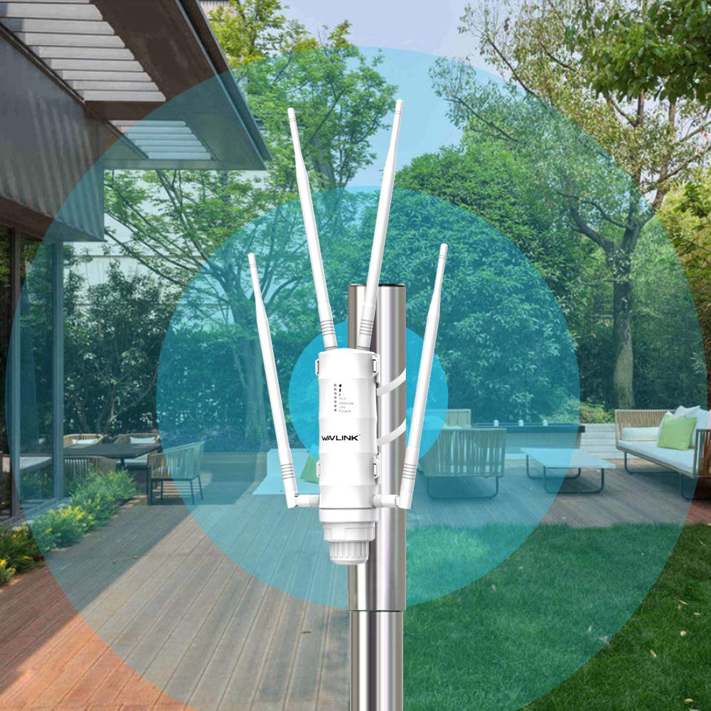 Antena Wi-Fi Mesh de Uso Externo de Alta Potência, 1200Mbps, 2.4 5Ghz, WISP, WL-WN572HP3 - Wavlink